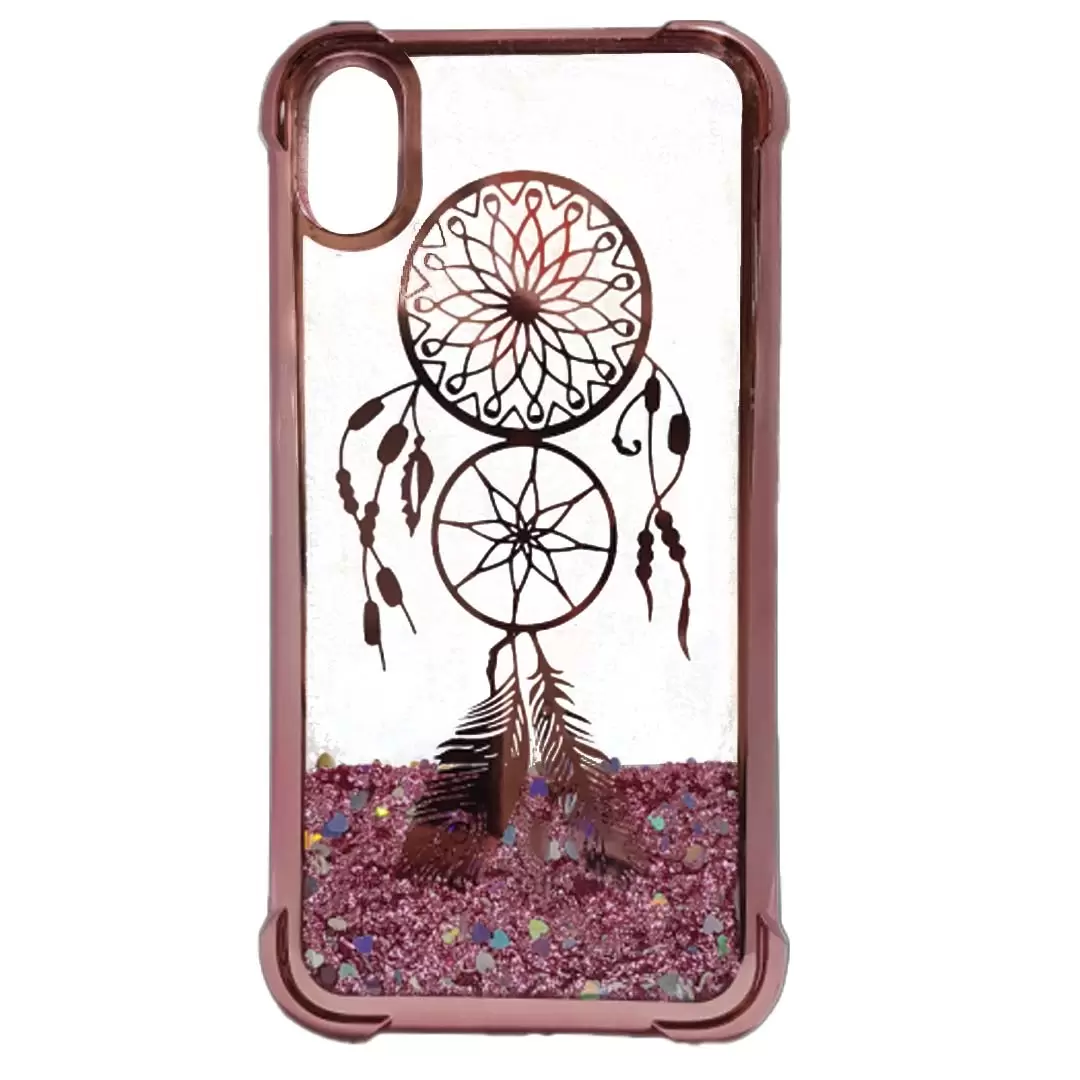 iPhone XS Max Waterfall Protective Case Rose Gold Dreamcatcher